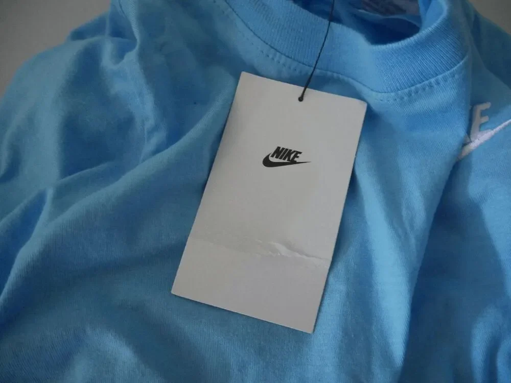 Nike Youth Boys Light Blue Graphic T-Shirt Size XS Short Sleeve Athletic Tee